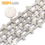 Natural Pyrite Loose Beads 15 Inches Strand DIY Gem-inside