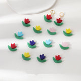 Colorful Flower Lampwork Bead for DIY Jewelry Making