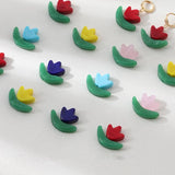 Colorful Flower Lampwork Bead for DIY Jewelry Making