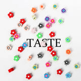 Polymer Clay Flower Beads Mixed DIY Jewelry Making 100Pcs 9mm
