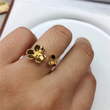 Adjustable Flower Shape Ring Base Mountings Findings Settings