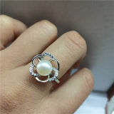 Adjustable Flower Shape Ring Base Mounting Findings for Jewelry
