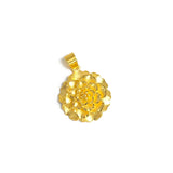 Yellow Plated Flower Pendant Necklace for Women Mom