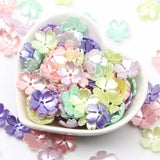 Acrylic Flower Beads Macaron Caps DIY Jewelry Making 4x14mm