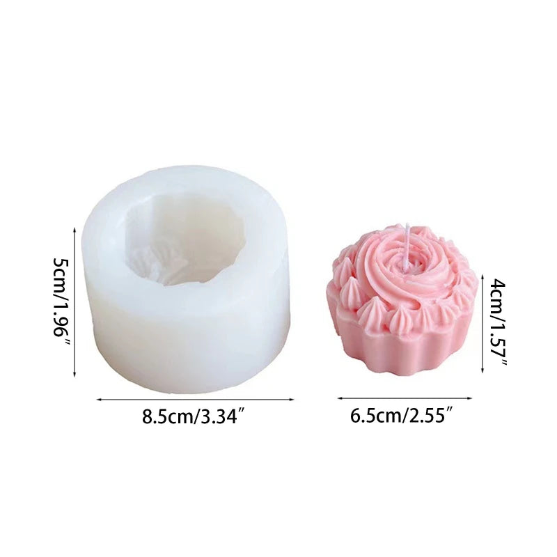 Silicone Flower Shaped Mold for DIY Candle Soap Resin Casting