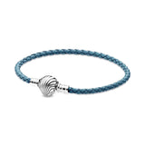 Flower Shell Heart Clip Bracelet for Charm Bracelet