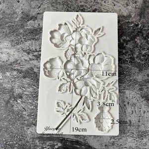 Flower Silicone Epoxy Resin Plaster Mould Cake Mold Fondant Molds