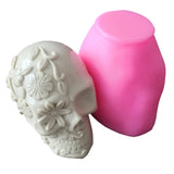 Skull Candle Soap Mold for DIY Aroma Candles