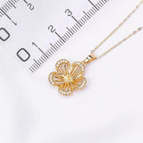 Flower Style Pendant Mount Base for Pearls Stones Beads