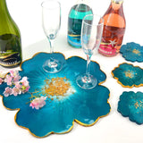 Flower Tea Cup Pad Molds Set for Clay Epoxy UV Resin
