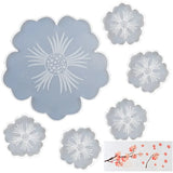 Flower Tea Tray Coaster Mold Set DIY Resin Crystal Epoxy Mold