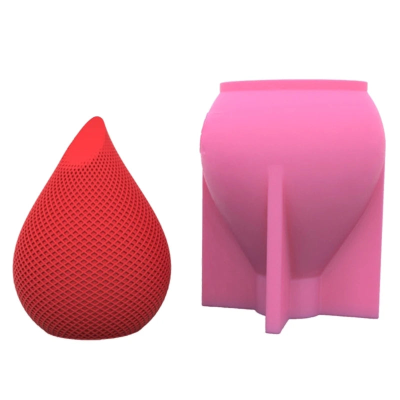 3D Water Drop Flower Vase Mold for Candle and Soap Making