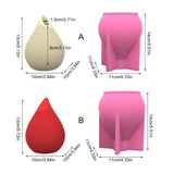 Water Drop Shape Flower Vase Mold for Candle and Soap Making