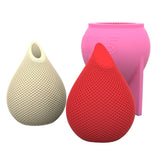 Water Drop Shape Flower Vase Mold for Candle and Soap Making