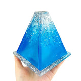 Pyramid Crystal Epoxy Mold Flower Vase Resin Mold