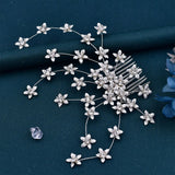 Metal Flower Hair Combs Headbands for Women - Wedding Hair Jewelry