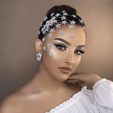 Metal Flower Hair Combs Headbands for Women - Wedding Hair Jewelry