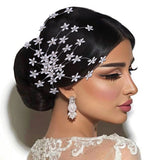 Metal Flower Hair Combs Headbands for Women - Wedding Hair Jewelry