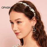 Bridal Flower Headband with Rhinestone