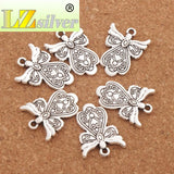 25pcs Flower Angel Charms Pendants Jewelry DIY L209 23.8x18.1mm