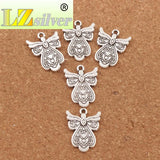 25pcs Flower Angel Charms Pendants Jewelry DIY L209 23.8x18.1mm