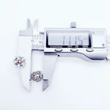 Flower & Stones Stud Earrings 925 Silver