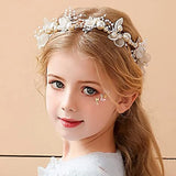 Pearl Flower Wreath Headband Wedding Hair Jewelry