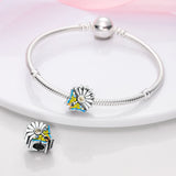 Flower and Butterfly Silver Beads for Charm Bracelet