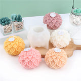 Flower Ball Candle Silicone Mold DIY Lotus Petals Flowers Candle Making Tool