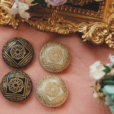 Resin Traced Beads in 2 Colors, Retro DIY Jewelry Material