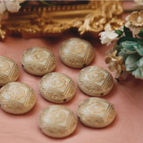Resin Traced Beads in 2 Colors, Retro DIY Jewelry Material