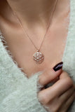 Flower of Life Miracle Round Necklace 925 Sterling Silver Gift