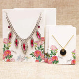 Flower Series Jewelry Set Cards Necklace Earring/Bracelet Display Card