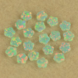 Green/Pink Flower Opal Tooth Gems 4x4mm Tiny Loose Opal