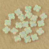 Green/Pink Flower Opal Tooth Gems 4x4mm Tiny Loose Opal