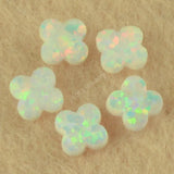 Green/Pink Flower Opal Tooth Gems 4x4mm Tiny Loose Opal