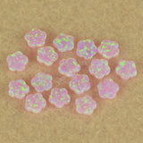 Green/Pink Flower Opal Tooth Gems 4x4mm Tiny Loose Opal