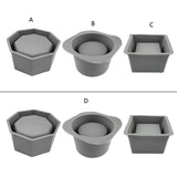 Flowerpot Epoxy Resin Mold Plant Pot Silicone Mould DIY Crafts Concrete Clay