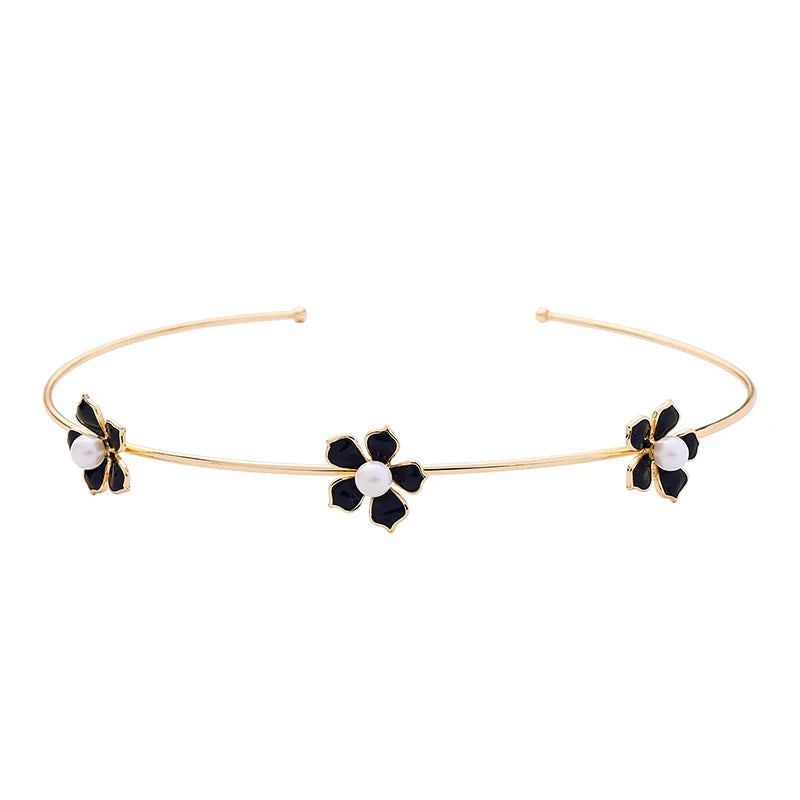 Flower Choker Necklace for Women Jewelry