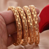 Floral Arab Bangles for Women Girls Africa Gift