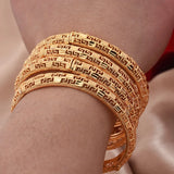 Floral Arab Bangles for Women Girls Africa Gift