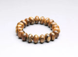 Nanmu Wood Drum Beads Amulet Bracelet