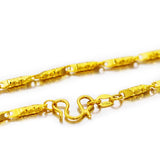 24k Yellow Gold Rose Pendant Necklace for Women