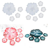 Flowers Silicone Coaster - Clear Epoxy for Casting with Resin, Concrete, Cement
