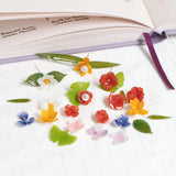 Camellia Flower Petals Hairpin Earrings DIY Jewelry Materials