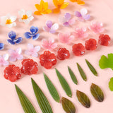 Camellia Flower Petals Hairpin Earrings DIY Jewelry Materials
