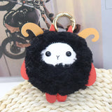 Fluffy Lamb Keyring Bag Pendant Accessories Cute Cartoon Lamb Figure Pendant