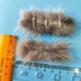 Mink Plush Ball Hairpin Headgear Corsage DIY Accessories