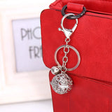 Real Rabbit Fur Keychain Pompom Ball Key Ring Holder Charm Gift