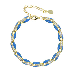 Neon Pig Snout Chain Bracelet Rainbow Candy Color Women Beaded
